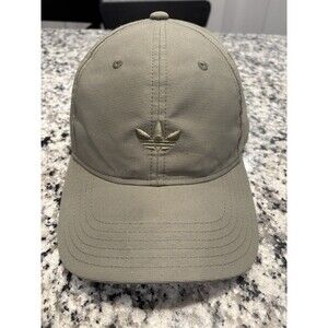 Adidas Originals Relaxed Strapback Hat Adjustable Fit Trefoil Logo Green